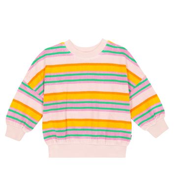 Molo Striped cotton-blend terry sweatshirt