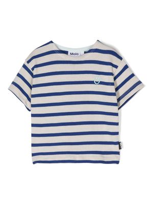 Molo striped cotton T-shirt - Neutrals