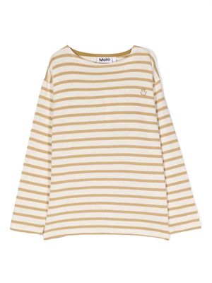 Molo striped long-sleeve T-shirt - Neutrals