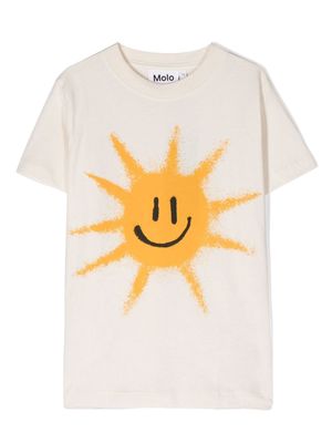 Molo sun smile printed t-shirt - Neutrals