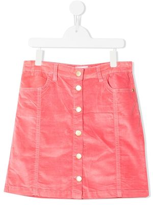 Molo TEEN buttoned denim skirt - Pink