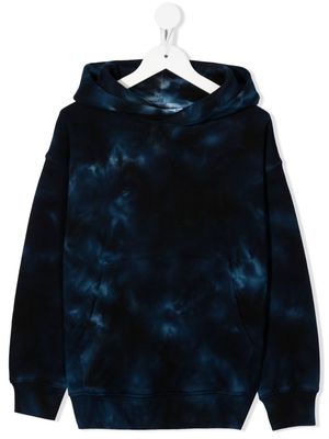 Molo tie-dye organic cotton hoodie - Blue