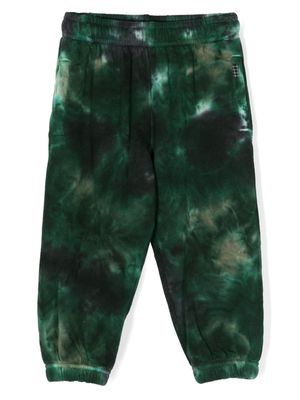 Molo tie-dye organic-cotton track pants - Green