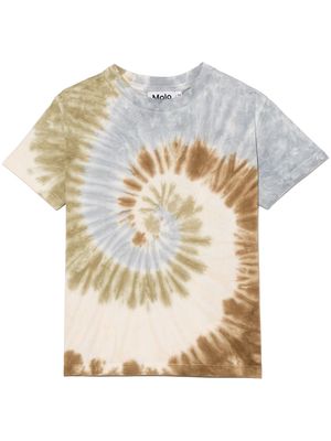 Molo tie-dye swirl organic cotton T-shirt - 7596 TIE DYE SWIRL