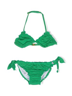 Molo tie-fastening bikini set - Green