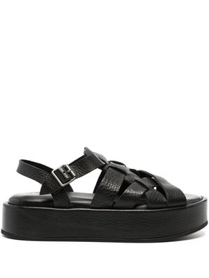 Moma Arizona Raw leather sandals - Black