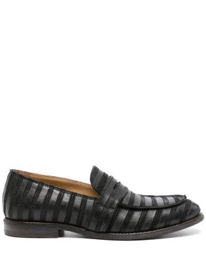 Moma Denver leather loafers - Black