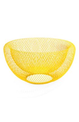 MoMA Design Store Wire Mesh Bowl in Yellow