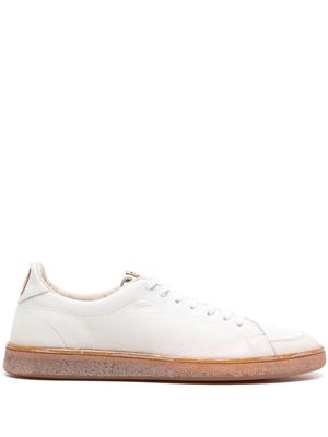 Moma flatform leather sneakers - White
