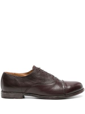 Moma grained-leather Oxford shoes - Brown
