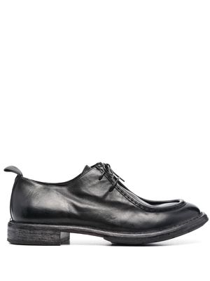 Moma lace-up fastening leather shoes - Black