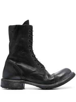 Moma lace-up tall boots - Black