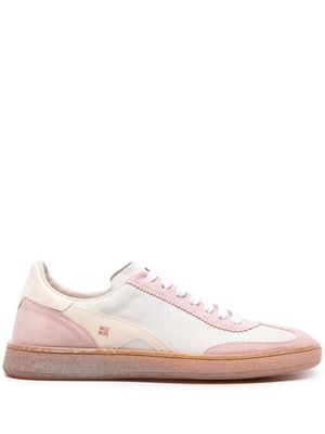 Moma panelled suede sneakers - White
