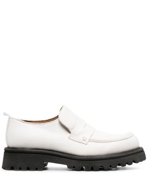 Moma penny-slot leather loafers - White
