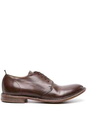 Moma round-toe leather Derby shoes - Brown