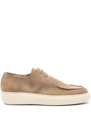 Moma square-toe suede Derby shoes - Neutrals