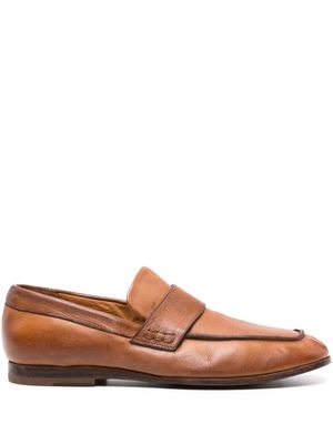 Moma strap-detail leather loafers - Brown