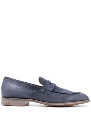 Moma suede moccasin loafers - Blue