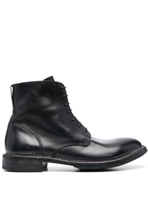 Moma Tronchetto leather ankle boots - Black