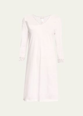 Moments Lace-Trim Cotton Nightgown