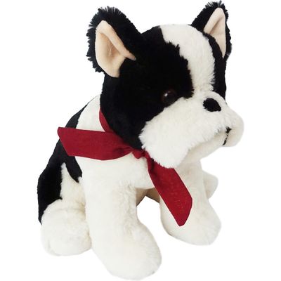 MON AMI Francois the French Bulldog Stuffed Animal in Black/White 