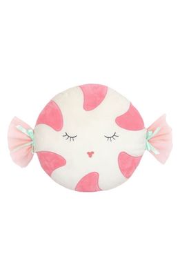 MON AMI Peppermint Candy Pillow in Pink
