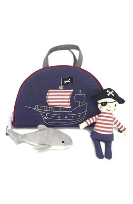 MON AMI Pirate Play Case & Doll Set in Blue