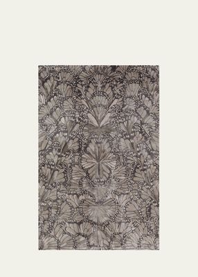 Monarch Smoke Hand-Knotted Rug, 6' x 9'
