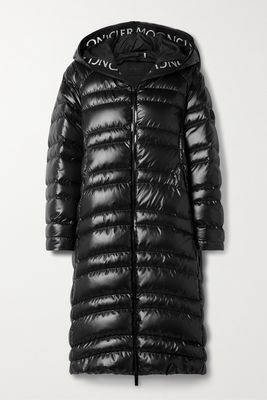 Moncler - Apogon Hooded Quilted Ripstop Down Parka - Black