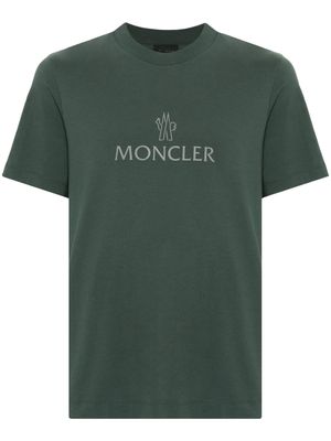 Moncler appliqué-logo cotton T-shirt - Green