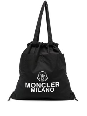 Moncler AQ Drawstring tote bag - Black