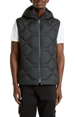 Moncler Atik Quilted Recycled Ripstop Down Vest in Black
