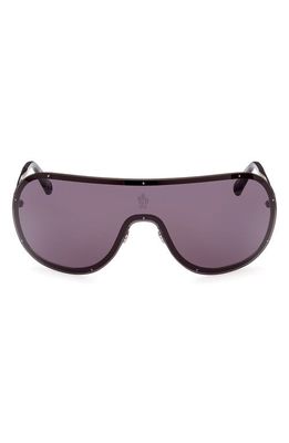 Moncler Avionn Shield Sunglasses in Gunmetal Black /Smoke