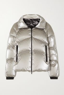 Moncler - Avoriaz Quilted Metallic Shell Down Jacket - Silver