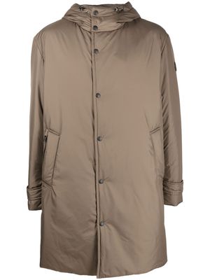 Moncler Baronnies hooded trench coat - Brown
