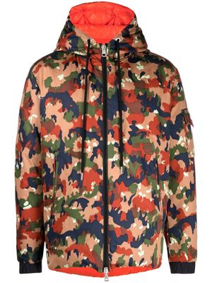Moncler camouflage-print reversible bomber jacket - Neutrals