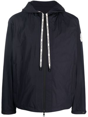 Moncler Carles logo-drawstring hooded jacket - Blue