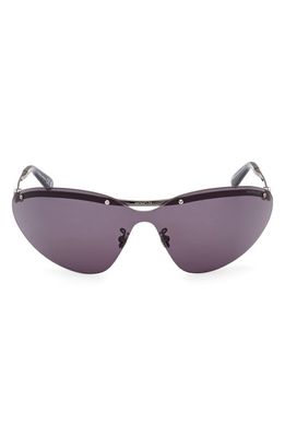 Moncler Carrion Shield Sunglasses in Gunmetal Black /Smoke
