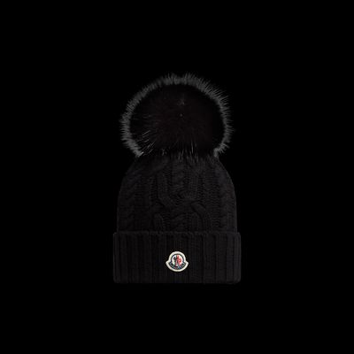 MONCLER COLLECTION Bonnet en cachemire avec pompon