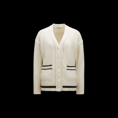 MONCLER COLLECTION Cardigan en laine mélangée à logo