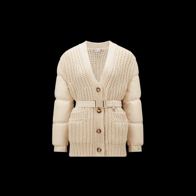 MONCLER COLLECTION Cardigan matelassé en cachemire