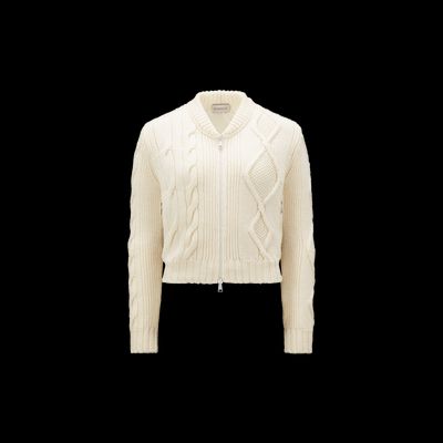 MONCLER COLLECTION Cardigan zippé matelassé en laine