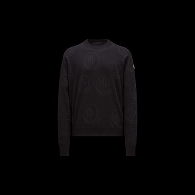 MONCLER COLLECTION Pull en coton à motif logo