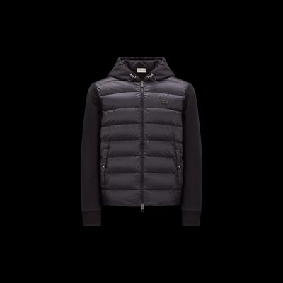 MONCLER COLLECTION Sweat zippé en molleton matelassé