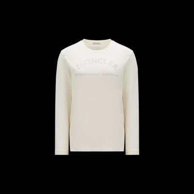 MONCLER COLLECTION T-shirt à manches longues et logo pailleté