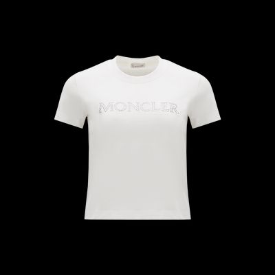MONCLER COLLECTION T-shirt avec logo en cristaux