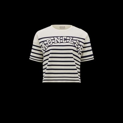 MONCLER COLLECTION T-shirt rayé à logo