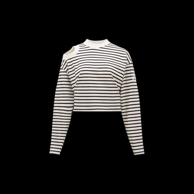 MONCLER COLLECTION T-shirt rayé à manches longues