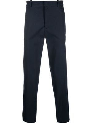MONCLER concealed-front fastening trousers - Blue