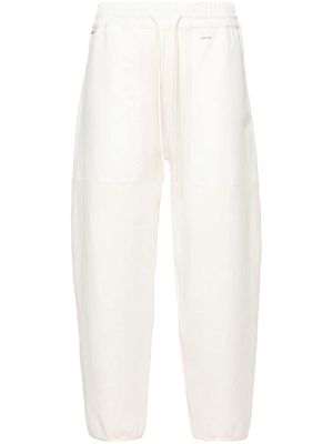 Moncler contrasting-panels track pants - White